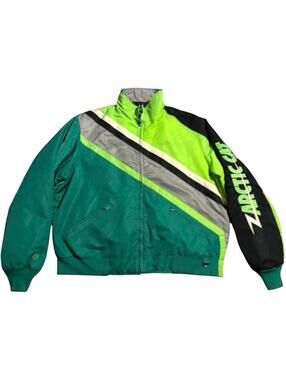 Vintage 80s 90s Arctic Cat Racing Ski Snowmobile Jacket Snowboarding Winter Y2k